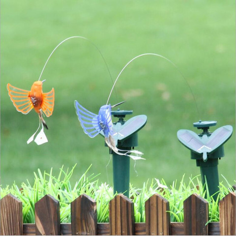 Papillon rotatif électrique à énergie solaire, colibri décoratif pour chien et chat, jouets de Simulation de vol, jouets amusants pour animaux de compagnie ► Photo 1/6