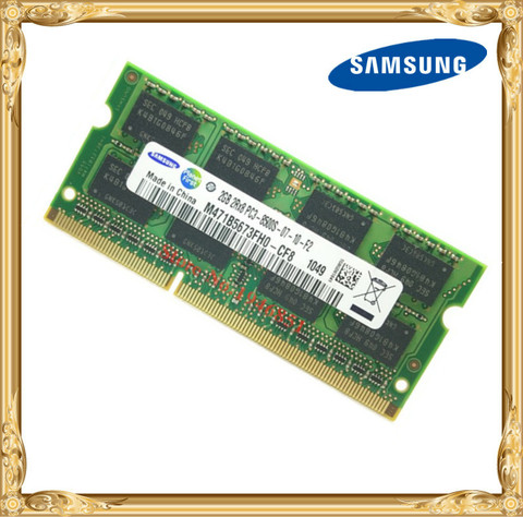 Samsung – mémoire de serveur d'ordinateur portable, modèle DDR3, capacité 2 go 2 go, fréquence d'horloge 1066/PC3-8500 MHz, RAM 8500S ► Photo 1/1
