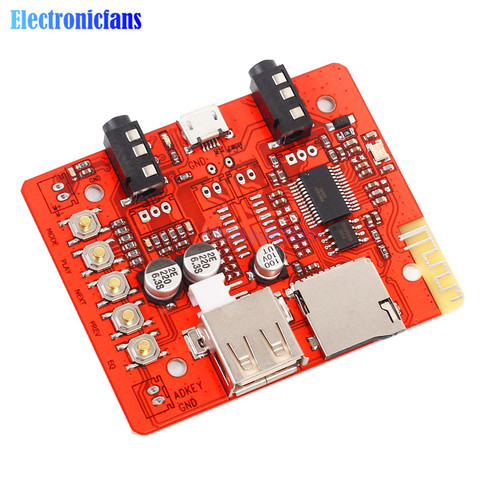 Module de carte de récepteur Audio sans fil Bluetooth 5V, pour l'audio automobile avec amplificateur stéréo, Module adaptateur USB pour casque d'écoute ► Photo 1/1