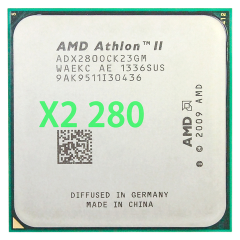 Processeur AMD Athlon II X2 280, 3.6GHz, 2 mo de Cache L2, prise AM3, double cœur ► Photo 1/4