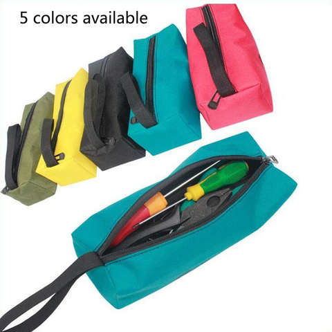 1PC multi-couleur rangement outils sac utilitaire sac Oxford toile imperméable multifonctionnel pour petite partie métallique avec poignée de transport ► Photo 1/6