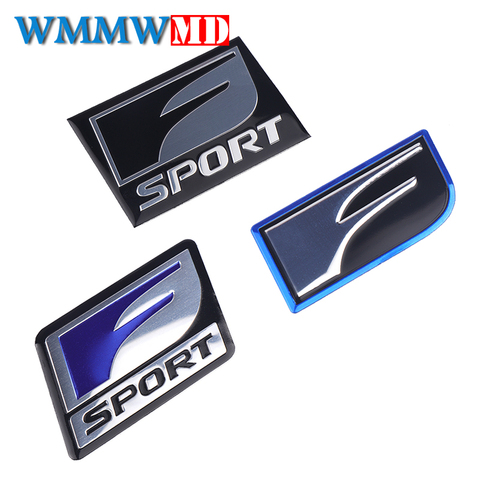 Voiture style 2 pièces F SPORT emblème autocollant Badge 3D métal décalcomanie pour Lexus IS ISF GS RX RX300 RX350 ES IS250 ES350 LX570 CT200 ► Photo 1/6