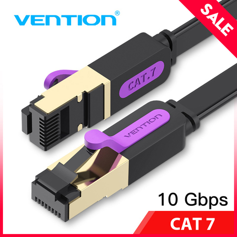 Câble Ethernet Vention câble RJ45 Cat7 Lan câble réseau STP 1M 2M 3m 5m 8m 10m 20M câble de cordon de raccordement pour routeur PC portable Cat 7 ► Photo 1/6
