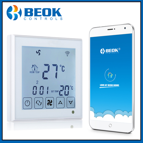 Beok TDS23WIFI-AC régulateur de température de climatiseur Central intelligent Thermostat de ventilo-convecteur de 2 tuyaux pour la climatisation ► Photo 1/6