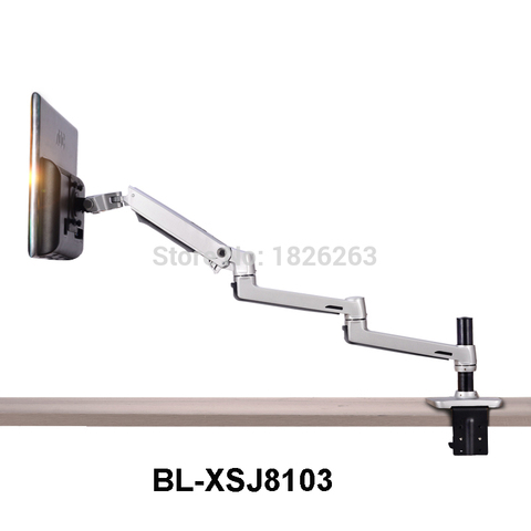 XSJ8013C haute qualité en alliage d'aluminium Ultra Long bras LED LCD Support de moniteur Table de serrage Support de montage de moniteur de mouvement complet ► Photo 1/6