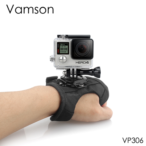 Vamson pour Go Pro accessoires étui de plongée 360 degrés Rotation gant-style pour Gopro Hero 8 7 6 5 4 3 + pour Xiaomi pour Yi 4k VP306 ► Photo 1/6