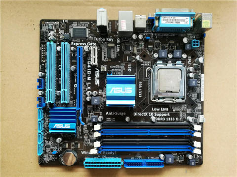 Utilisé, Asus P5G41C-M LX carte mère de bureau Intel G41 Socket LGA 775 DDR2 & DDR3 ► Photo 1/2
