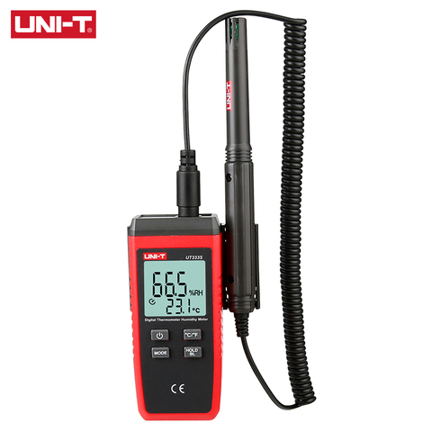 UNI-T UT333S Mini hygromètre extérieur indicateur de surcharge unité de Conversion LCD rétro-éclairé hygromètre ► Photo 1/5