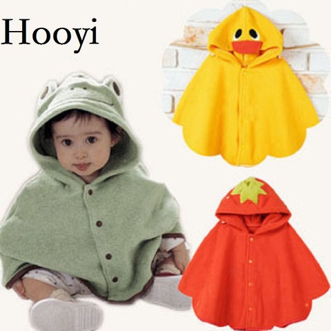 Hooyi léopard bébé manteaux fille Smocks vêtements d'extérieur polaire manteau Animal Poncho Cape enfants garçons vêtements d'extérieur ► Photo 1/6