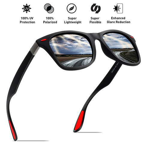 MAXJULI-lunettes de soleil de sport pour hommes, monture TR90, verres de conduite, verres UV400 F4195 ► Photo 1/6