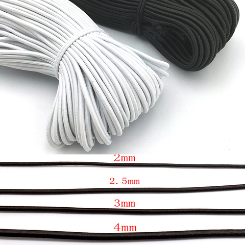 Corde élastique robuste 2/2.5/3/4/5/6mm, pour la fabrication de vêtements, la couture de vêtements, l'artisanat, corde extensible ► Photo 1/6