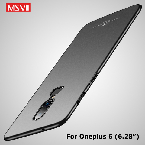 One Plus 6 T 6 T étui Msvii mince Coque givrée pour Oneplus 6 6 T 5 5 T étui Oneplus6 housse rigide pour PC One Plus 5 T 5 T OnePlus5 ► Photo 1/6