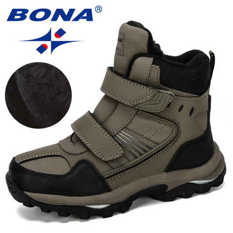 BONA-bottes de neige pour enfants, baskets chaudes, en peluche, bottes de styliste populaires pour garçons, tendance, nouvelle collection 2022 ► Photo 1/6