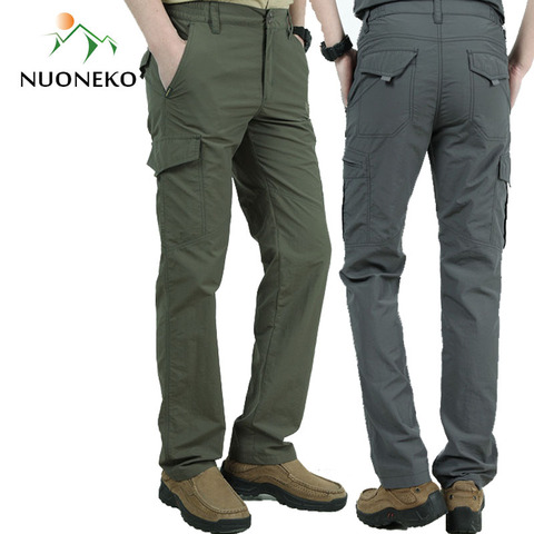 NUONEKO – pantalon tactique pour homme, vêtement d'extérieur à séchage rapide, de randonnée, d'escalade de montagne, imperméable, de Sport, PN11 ► Photo 1/6
