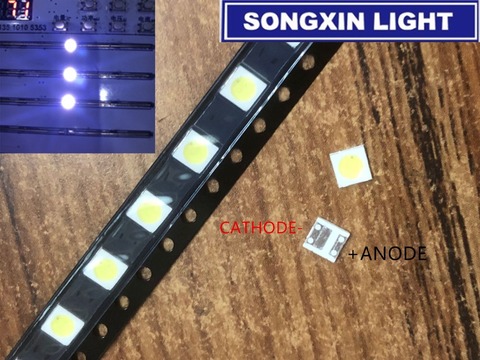 LG – rétro-éclairage TV à Diodes, 1W 3V 6v, SMD 3535, LED, blanc froid, 100lm, 3535, 3537, pour la réparation, 50 pièces ► Photo 1/5