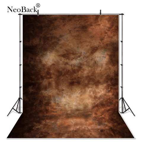 NeoBack 6x12ft vinyle portrait brun ton photographie fond Noir texture fond mur décors pour Photo studio P1036 ► Photo 1/3