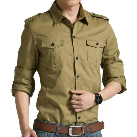 Chemise à manches longues pour hommes, printemps-automne en coton, 2022, coupe étroite (JDYM), décontracté ► Photo 1/2