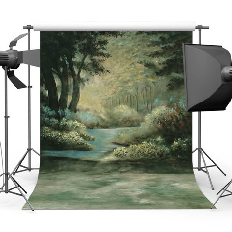 Mehofoto forêt toile de fond peinture à l'huile photographie arrière-plan Portrait Photo accessoires Studio ordinateur imprimé CM-0505 ► Photo 1/5