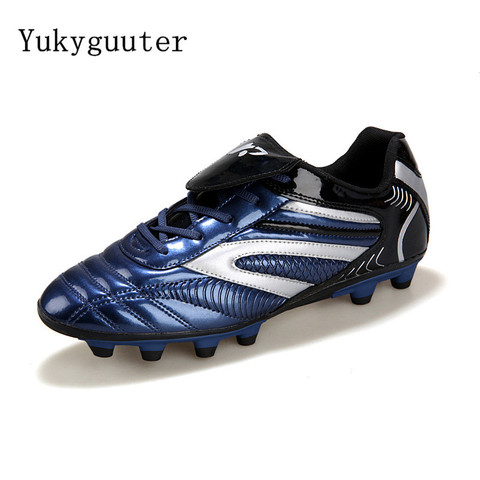 Hommes Football Football bottes chaussures de Football athlétique 2022 nouveau cuir grande taille haut Football crampons formation Football Sneaker ► Photo 1/6