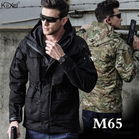Vestes tactiques d'automne M65 UK US pour hommes, manteau de pilote de vol, vêtements militaires, coupe-vent imperméable ► Photo 1/6