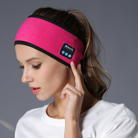 Sans fil Bluetooth casque sommeil yoga bandeau chapeau doux chaud sport Smart Cap haut-parleur intelligent stéréo écharpe casque avec micro ► Photo 1/6