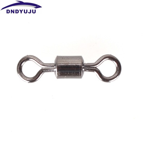 DNDYUJU 50 pièces/lot anneau pivotant américain 8 engins de pêche professionnel accessoires de pêche connecteur cuivre pivotant ► Photo 1/4