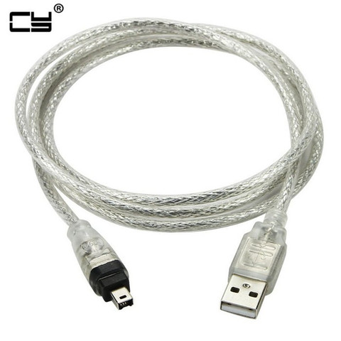 Câble adaptateur USB mâle vers Firewire IEEE 1394, 4 broches iLink mâle, câble pour caméra SONY 1394 DV DCR-TRV75E 120cm 4ft ► Photo 1/3