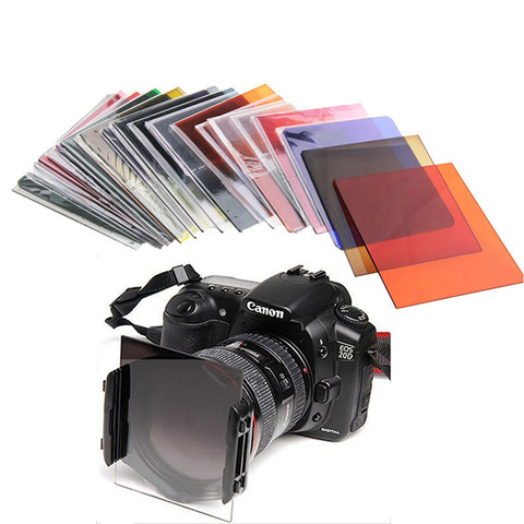 Caméra série P lentille carrée filtre dégradé couleur bleu rouge Orange coucher de soleil jaune pour Cokin P Canon Nikon Sony dlsr caméra ► Photo 1/6