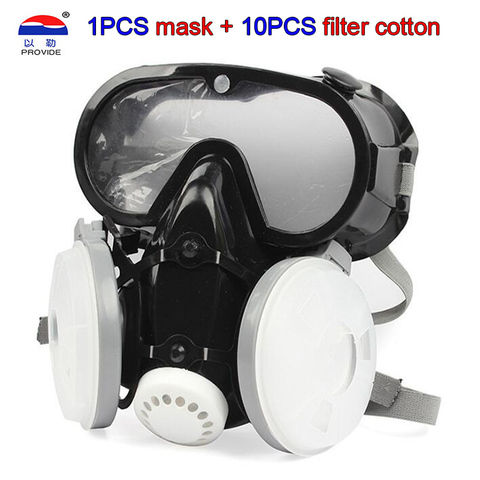 Masque à gaz Anti-poussière 9600A, haute qualité, Anti-buée, respirateur intégral, protection faciale, pulvérisation de peinture, synthèse de fumée ► Photo 1/5
