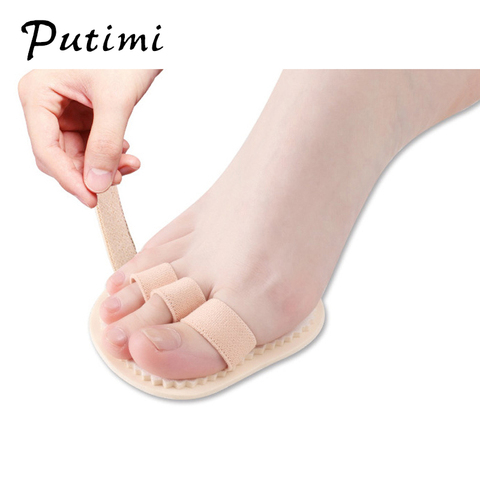 Putimi – coussinets de séparation des orteils et des doigts, 1 pièce, redresseur, orthèses orthopédiques, correcteur, soins des pieds, Hallux Valgus ► Photo 1/6