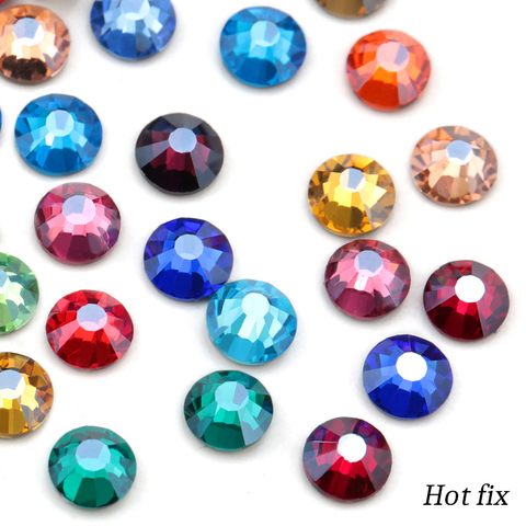 Strass en verre cristal pour fixation chaude, SS16 SS20, nouvelle collection couleur cristal, strass pour fixation chaude, bricolage-même, nouvelle collection ► Photo 1/6