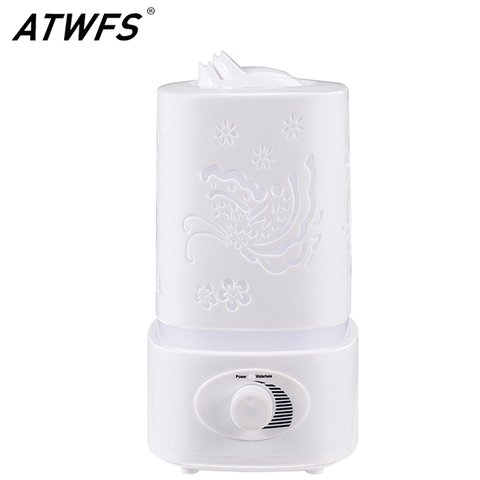 ATWFS – humidificateur d'air ultrasonique pour aromathérapie, veilleuse LED, diffuseur d'arôme sculpté, pour maison, bureau, huile ► Photo 1/6