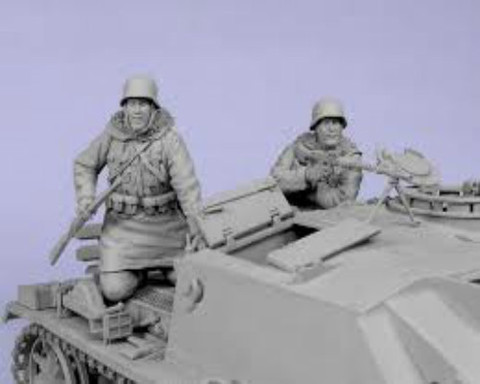 1:35, deux soldats allemands prêts à attaquer ► Photo 1/2