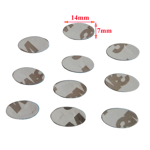 Autocollant pour clé de voiture 14x7mm, 10 pièces/lot, logo autocollant pour clé de voiture ► Photo 1/1