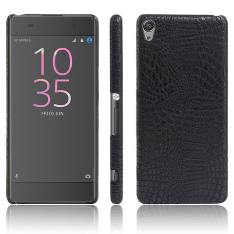 Coque arrière en Grain de Crocodile pour Sony Xperia XA Dual, 5.0 pouces, étui rigide de qualité pour modèles F3111, F3112, F3116, F3115 ► Photo 1/6