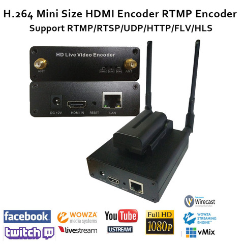 U8Vision – encodeur de vidéo HDMI MPEG-4 AVC/H.264 wifi, transmetteur de diffusion en direct, sans fil, encodeur iptv ► Photo 1/6