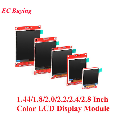 1.44/1.8/2.0/2.2/2.4/2.8 pouces TFT écran couleur LCD Module d'affichage lecteur ST7735 ILI9225 ILI9341 Interface SPI 128*128 240*320 ► Photo 1/6