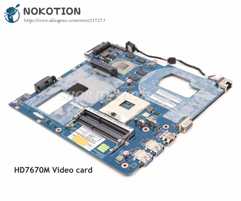 NOKOTION – carte mère QCLA4 LA-8861P pour Samsung NP350 350V5X, carte vidéo d'ordinateur portable BA59-03397A DDR3 HD7670M ► Photo 1/6
