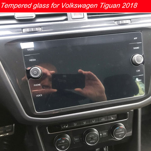 Film en verre trempé de 8 pouces pour Volkswagen Tiguan, protecteur d'écran pour voiture, Navigation GPS, LCD ► Photo 1/1