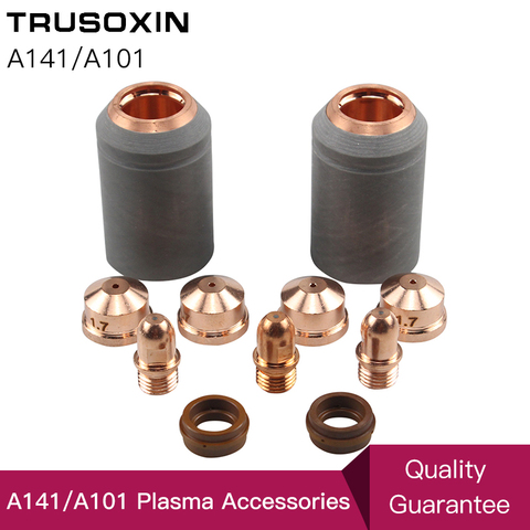 Non-original A141 Plasma torche consommables Kit 4 pièces électrode de coupe buse pointe bouclier PR0101 PD0101 PC0101 PE0101 CV0011 ► Photo 1/6