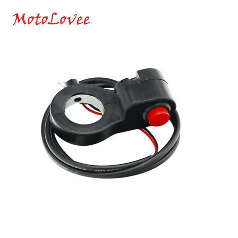 MotoLovee – interrupteur universel pour guidon de moto, 7/8 pouces, klaxon, démarreur, bouton de mise à mort, moteur de vélo électrique, interrupteur unique ► Photo 1/6