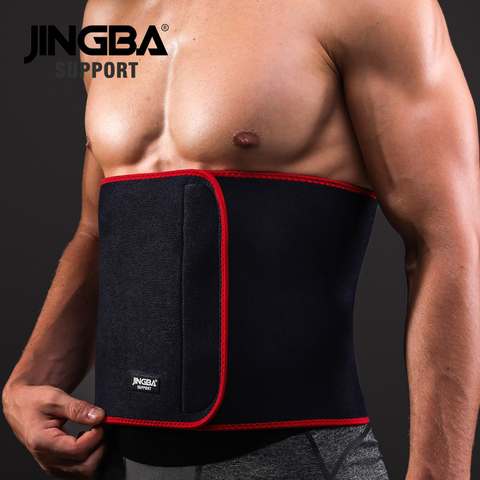 JINGBA corset de soutien Slim fit ceinture de sueur abdominale taille réglable professionnel ceinture de soutien dorsal équipement de Fitness ► Photo 1/6