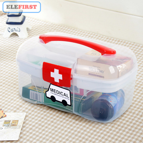 Boîte de premiers secours médicaux portables, Kits d'urgence, étui PP vide, Bandages médicaux, boîte de rangement pour voiture, maison, voyage, camping en plein air ► Photo 1/1