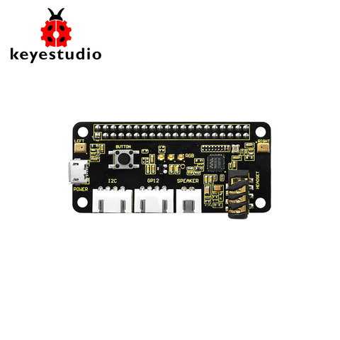 Keyestudio 5V ReSpeaker 2-Mic Pi HAT V1.0 carte d'extension pour Raspberry Pi 4B/zéro/zéro W/B +/3B +/3B ► Photo 1/6