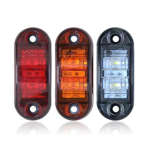 1 pièces 12 V 24 V ambre blanc rouge 2 feu de position latéral LED feu de frein de queue pour voiture camion remorque camion Bus Van pick-up Signal lumineux ► Photo 1/5