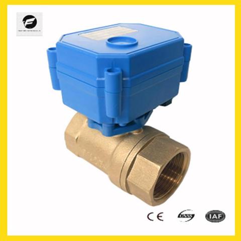 CWX-15 électrique en laiton ball valve DN15 DN20 DN25 DC3-6v DC12v DC24v AC220v vanne motorisée pour l'eau ► Photo 1/6