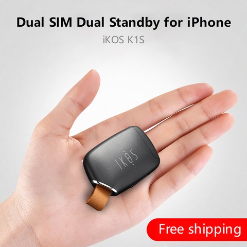 Double Sim adaptateur double veille iKOS K1S pas de Jailbreak iOS 14 fonctions de texte d'appel pour iPhone5-12/ i Pod Touch 6th/i Pad ► Photo 1/6