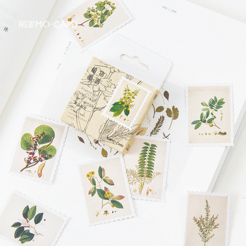 45 Pcs/pack plantes à base de plantes autocollants décoratifs Scrapbooking bâton étiquette Journal papeterie Album balle Journal autocollants ► Photo 1/6