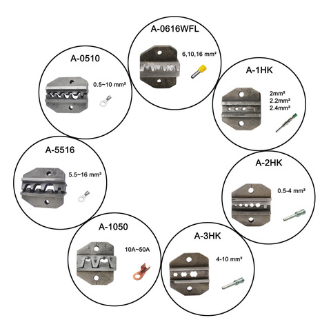 Ensembles de matrices pour machines à sertir, un ensemble de mâchoires, avec un ensemble de mâchoires, HS FSE, AM-10, A0510 A0616WFL A1050 A1HK A3HK A5516 ► Photo 1/1