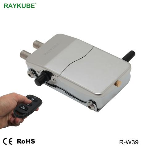 RAYKUBE Électronique sans clé de Serrure de Porte De Télécommande Sans Fil Intelligente Serrure Invisible Pour La Sécurité À La Maison Kit DE BRICOLAGE R-W39 ► Photo 1/6